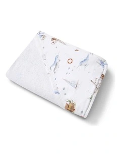 Set Sail Organic Hooded Baby Towel