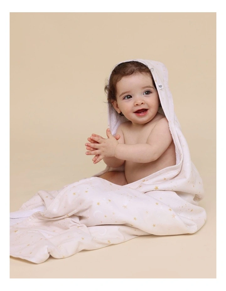 Stardust Organic Hooded Baby Towel image 2
