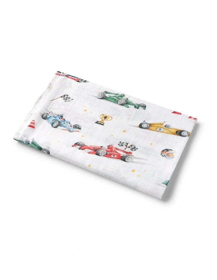 Little Racers Organic Muslin Wrap image 1