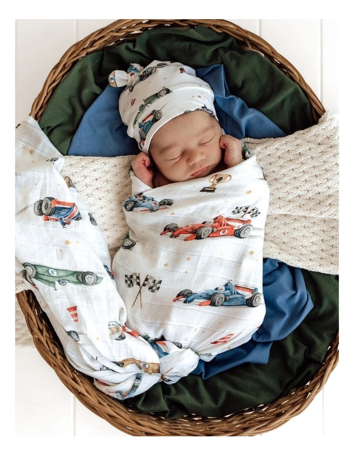 Little Racers Organic Muslin Wrap image 2