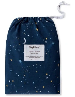 Starry Night Organic Fitted Cot Sheet