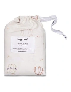 Up & Away Organic Fitted Cot Sheet