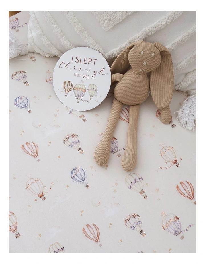 Up & Away Organic Fitted Cot Sheet image 4