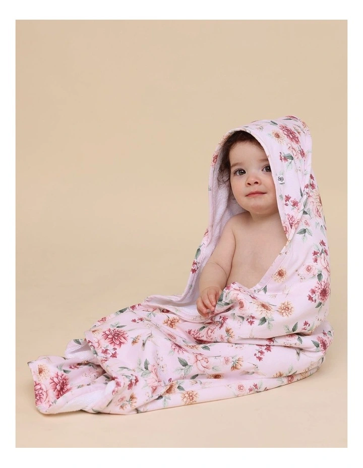 Birds & Blooms Organic Hooded Baby Towel image 2