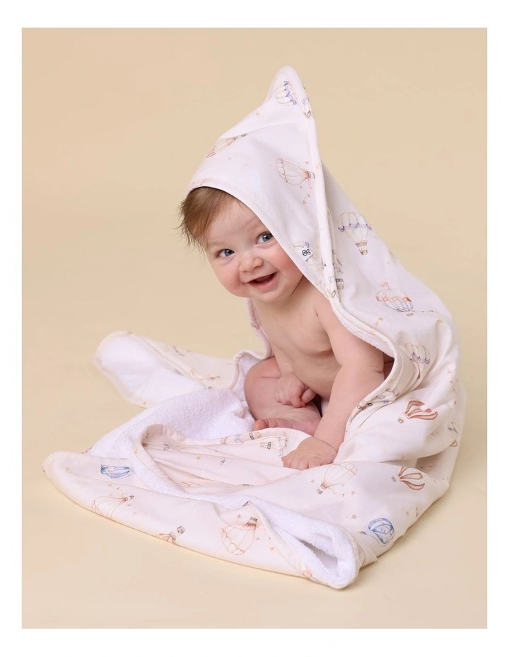 Up & Away Organic Hooded Baby Towel image 2