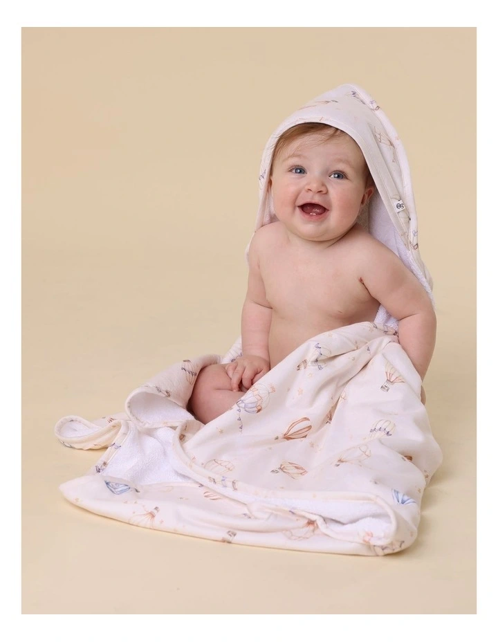 Up & Away Organic Hooded Baby Towel image 3