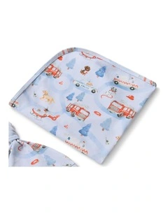 To The Rescue Organic Jersey Wrap & Beanie Set