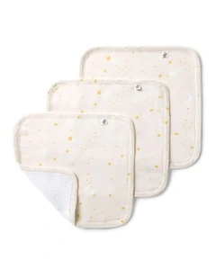 Stardust Organic Wash Cloths - 3 Pack