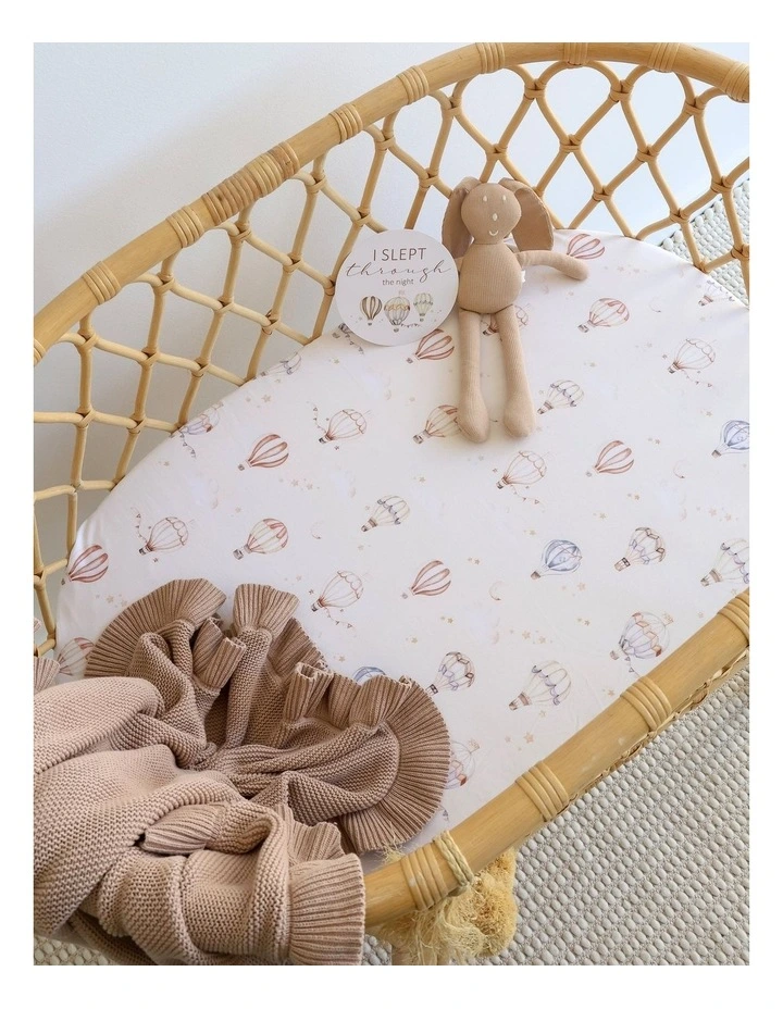 Up & Away Organic Bassinet Sheet / Change Pad Cover image 2