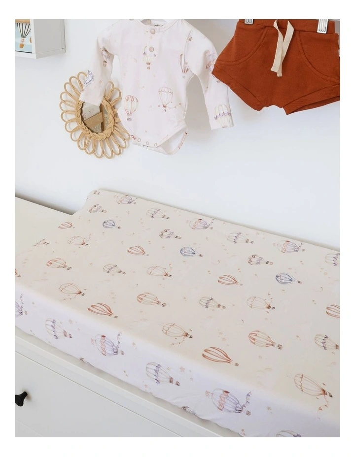 Up & Away Organic Bassinet Sheet / Change Pad Cover image 4