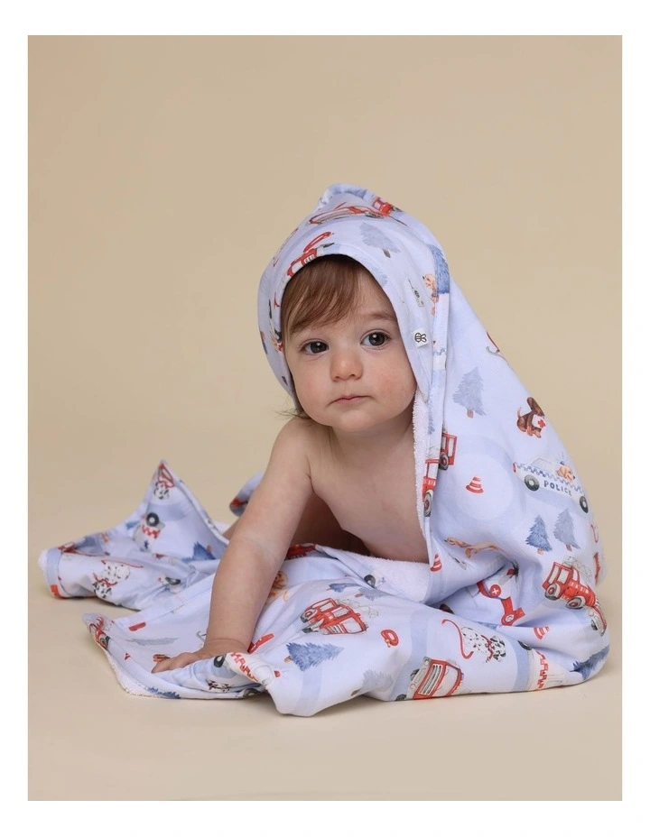 To The Rescue Organic Hooded Baby Towel image 3