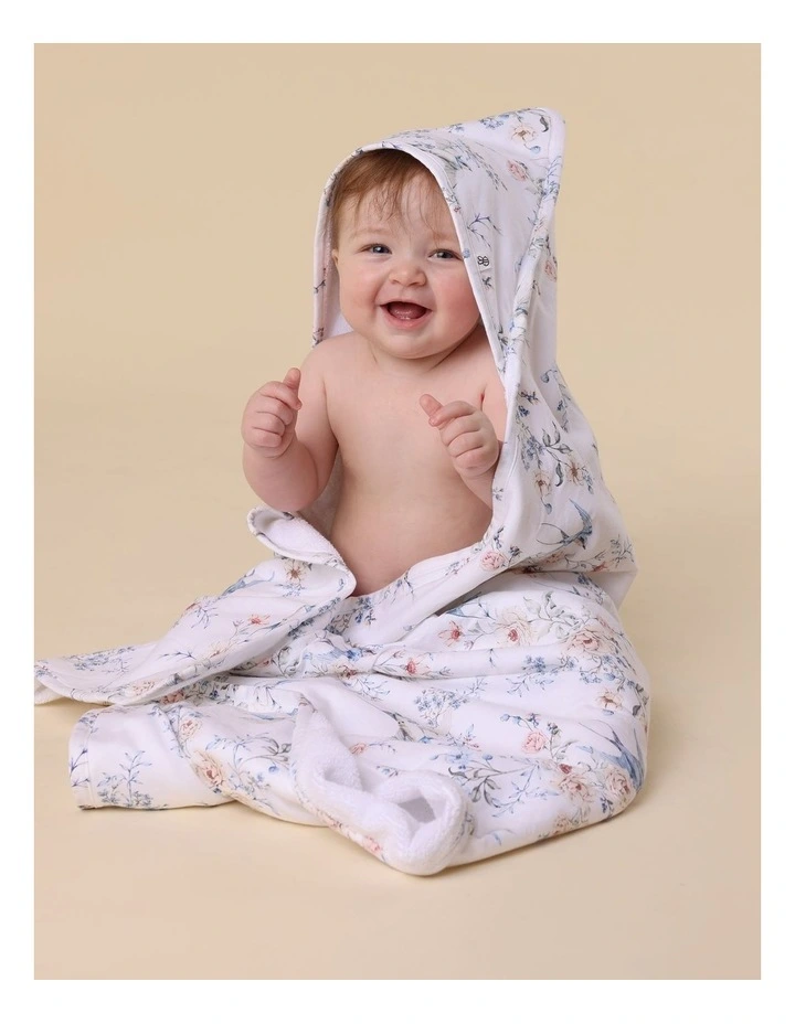 Sweet Swallows Organic Hooded Baby Towel image 2