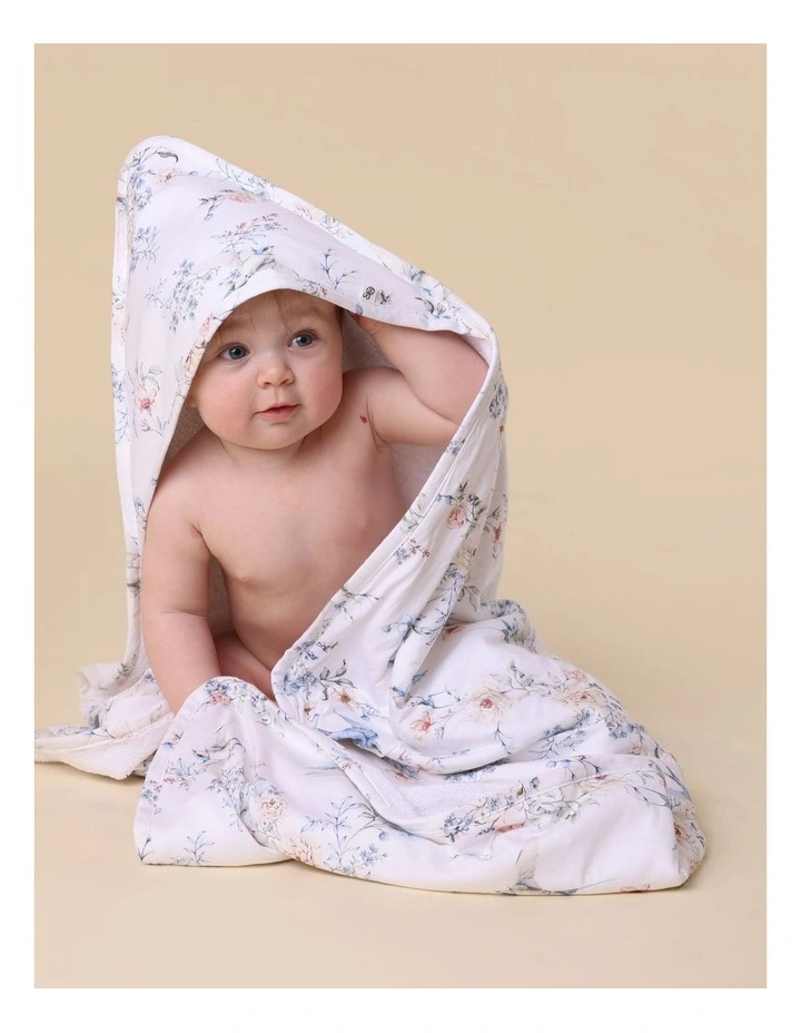Sweet Swallows Organic Hooded Baby Towel image 3