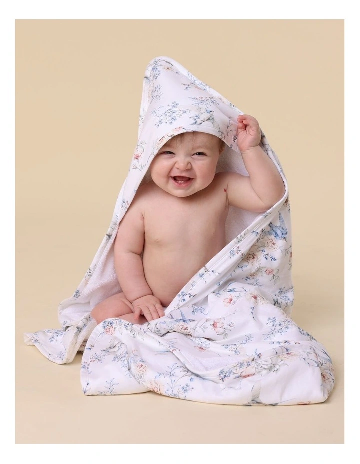 Sweet Swallows Organic Hooded Baby Towel image 5