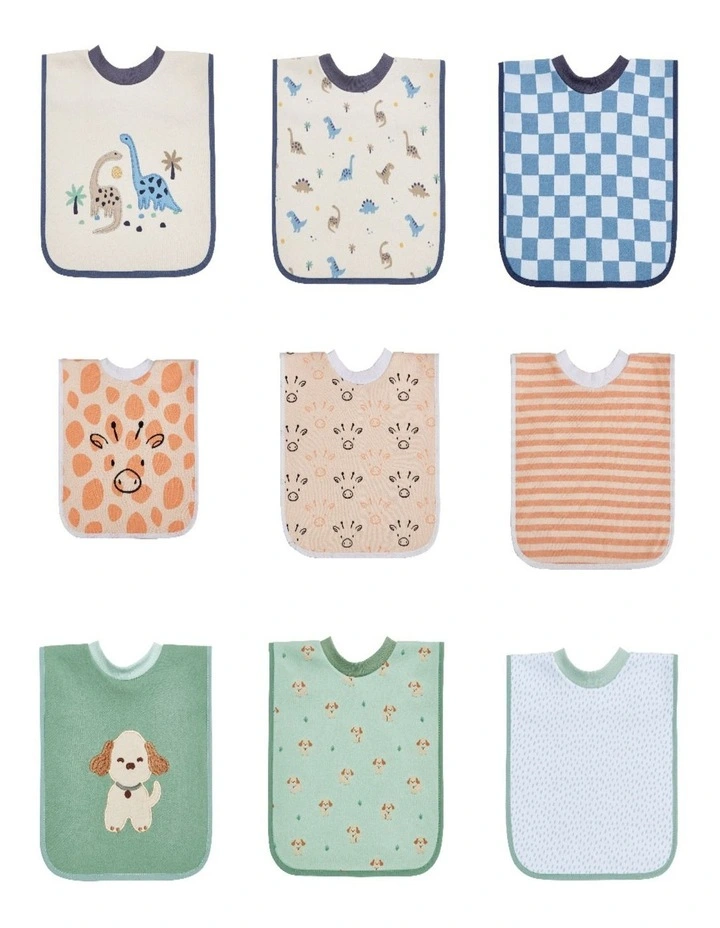 Popover Bibs - Girl (Pack of 9) image 1