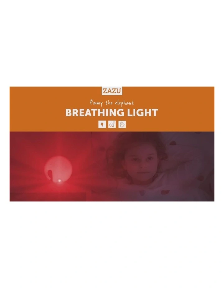 Nightlight and White Noise Machine - Emmy The Elephant With Breathing Light image 3