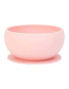Annabel Trends Silicone Suction Bowl Tableware Kids Blush Pink 11.5cm