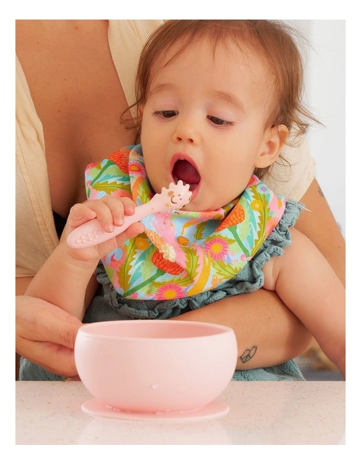 Annabel Trends Silicone Suction Bowl Tableware Kids Blush Pink 11.5cm image 4