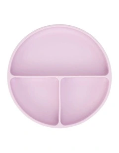 Annabel Trends Silicone Suction Divided Plate Lilac Colour 18cm
