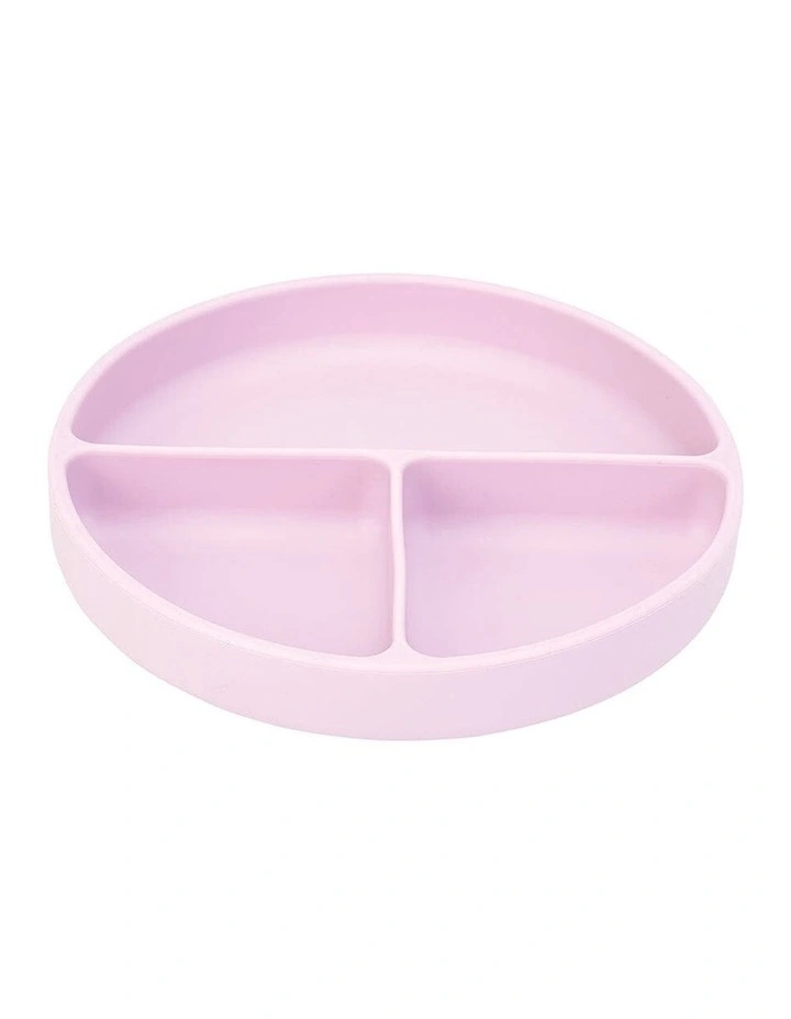 Annabel Trends Silicone Suction Divided Plate Lilac Colour 18cm image 2