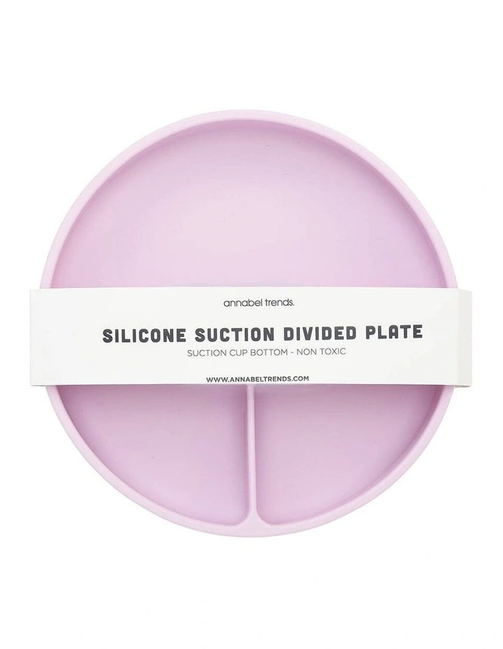 Annabel Trends Silicone Suction Divided Plate Lilac Colour 18cm image 3