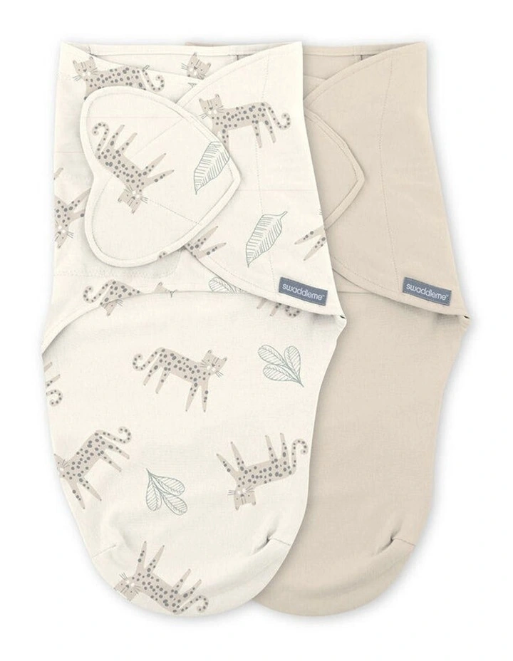 2PK Ingenuity SwaddleMe Baby Swaddle Monogram Collection 0-3m Cotton TOG 1.0 image 1