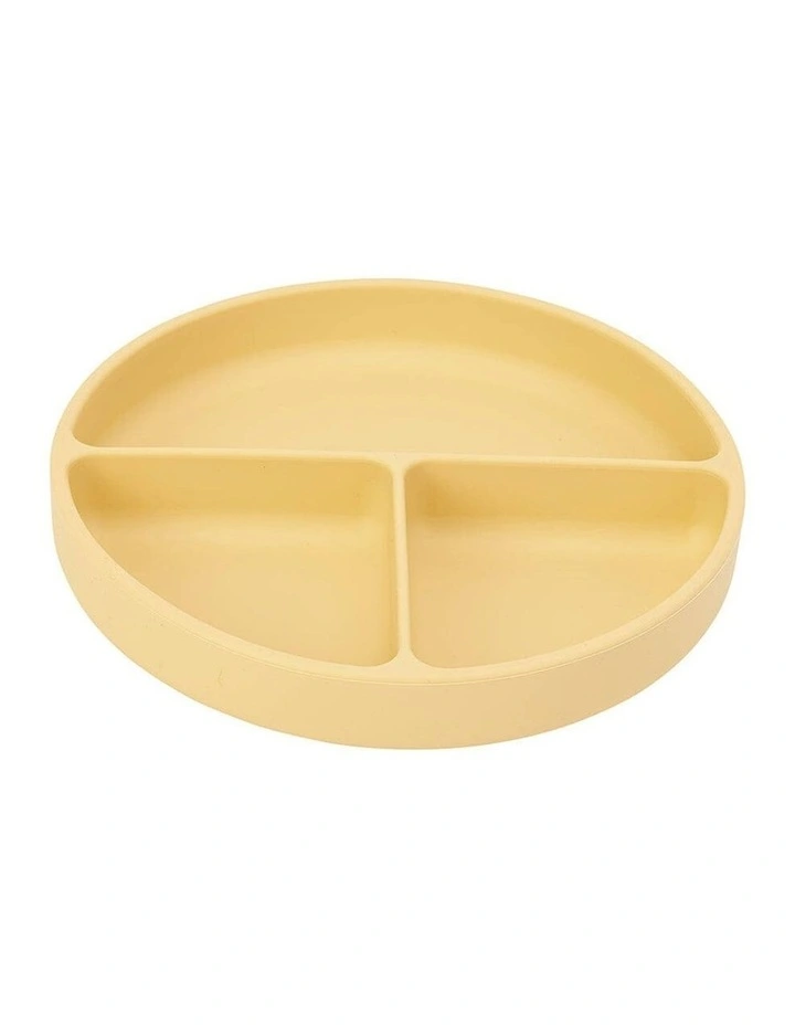 Annabel Trends Silicone Suction Divided Plate Kids Lemon 18cm image 2