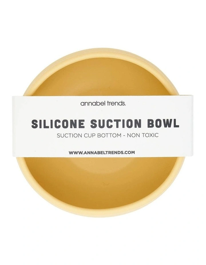 Annabel Trends Silicone Suction Bowl Tableware Kids Lemon 11.5cm image 2