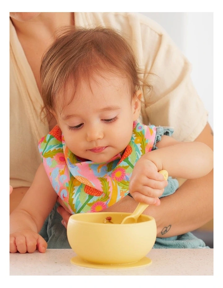Annabel Trends Silicone Suction Bowl Tableware Kids Lemon 11.5cm image 3