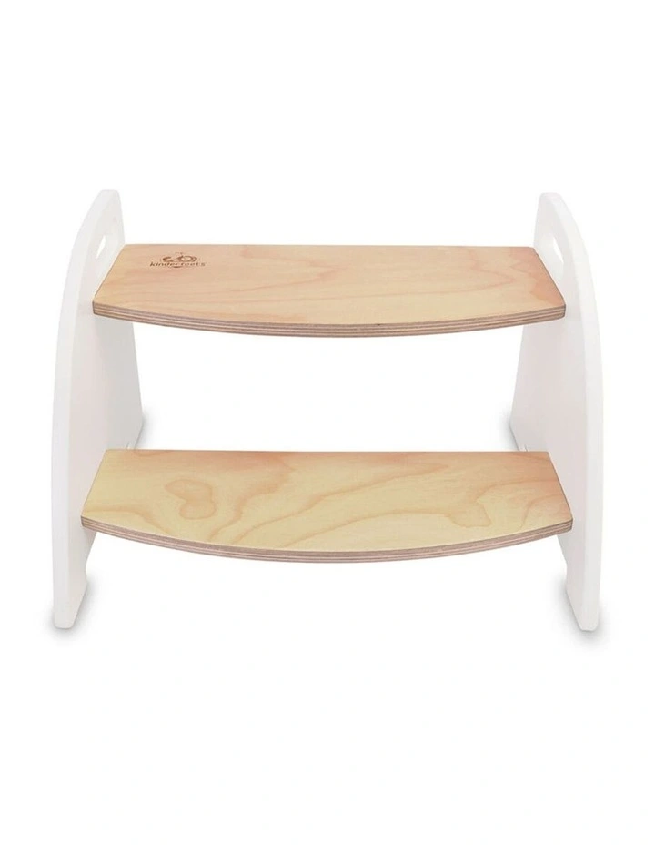 Kinderfeets Wooden Step Stool Chair Kids Natural 45x31.5cm 12m  image 1