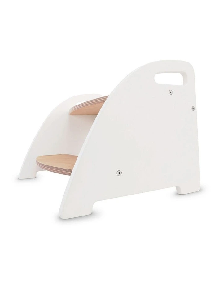Kinderfeets Wooden Step Stool Chair Kids Natural 45x31.5cm 12m  image 2