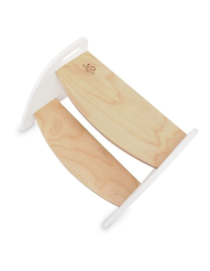 Kinderfeets Wooden Step Stool Chair Kids Natural 45x31.5cm 12m  image 3