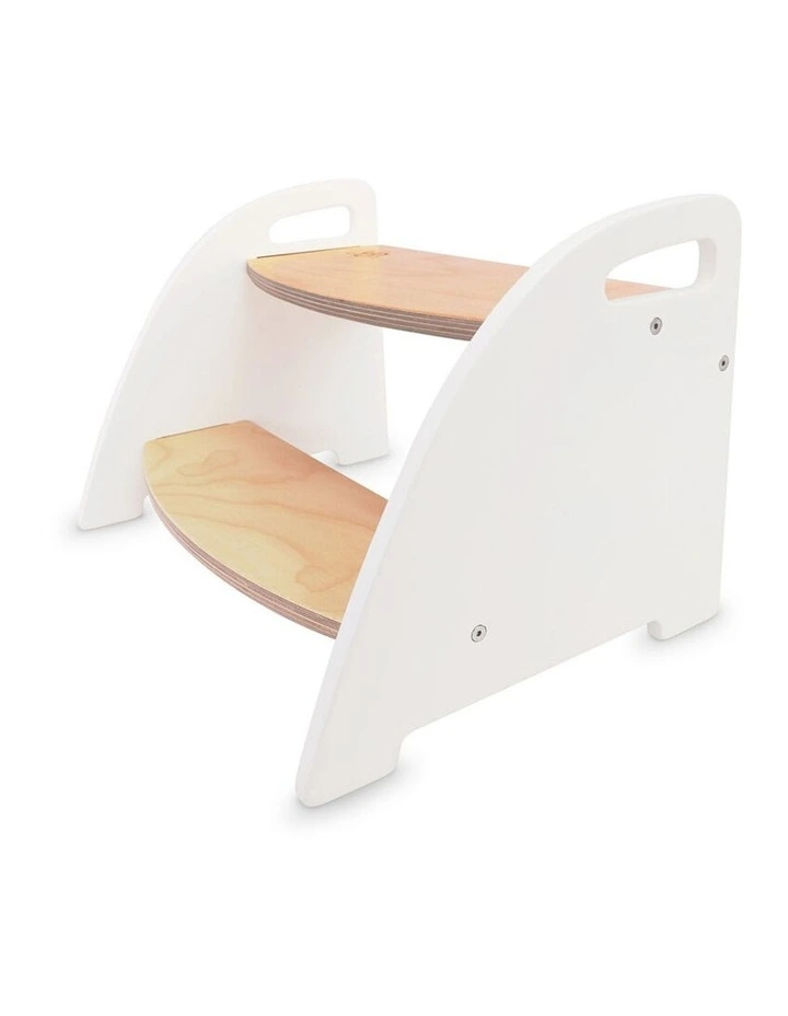 Kinderfeets Wooden Step Stool Chair Kids Natural 45x31.5cm 12m  image 4