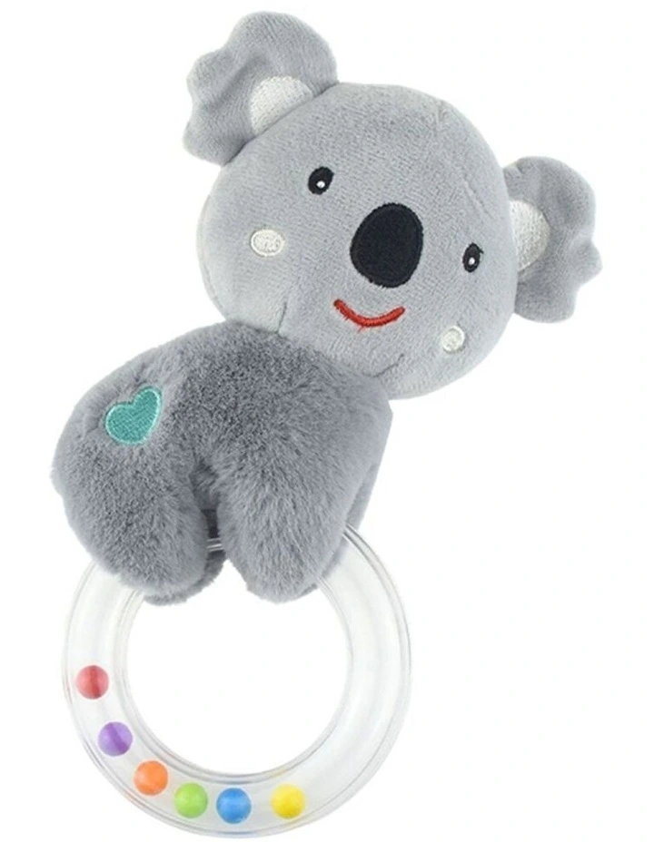 Koala Dream Snuggle Buddy Kuddly Koala Ring Rattle Baby Toy 0y image 1