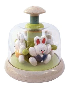 Tolo Toys Rabbit Carousel Interactive Baby Toddler Toy Bio-Plastic Multicol