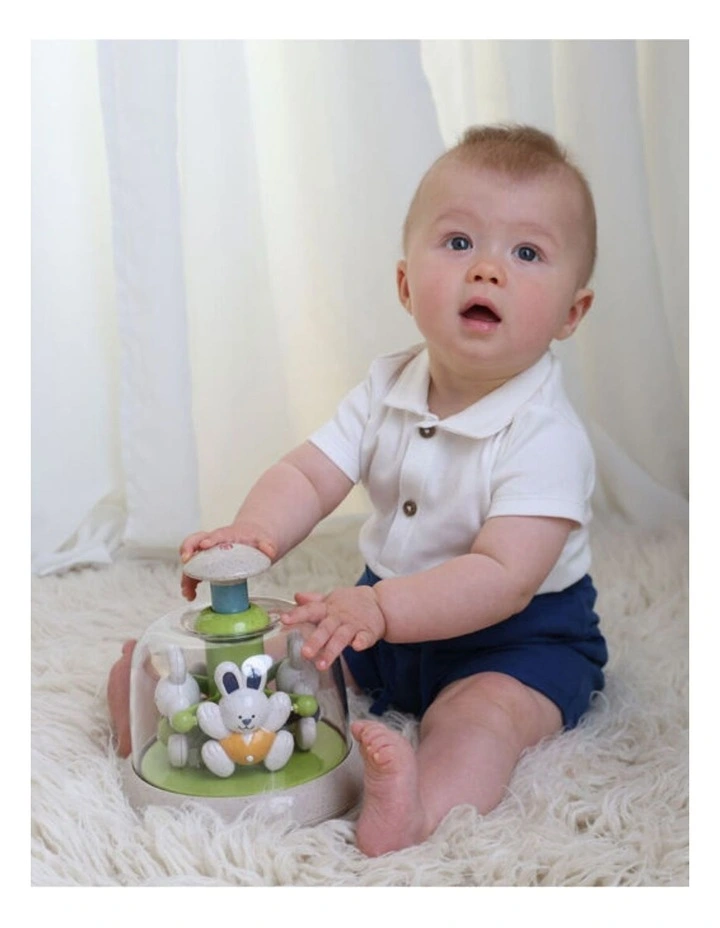 Tolo Toys Rabbit Carousel Interactive Baby Toddler Toy Bio-Plastic Multicol image 4