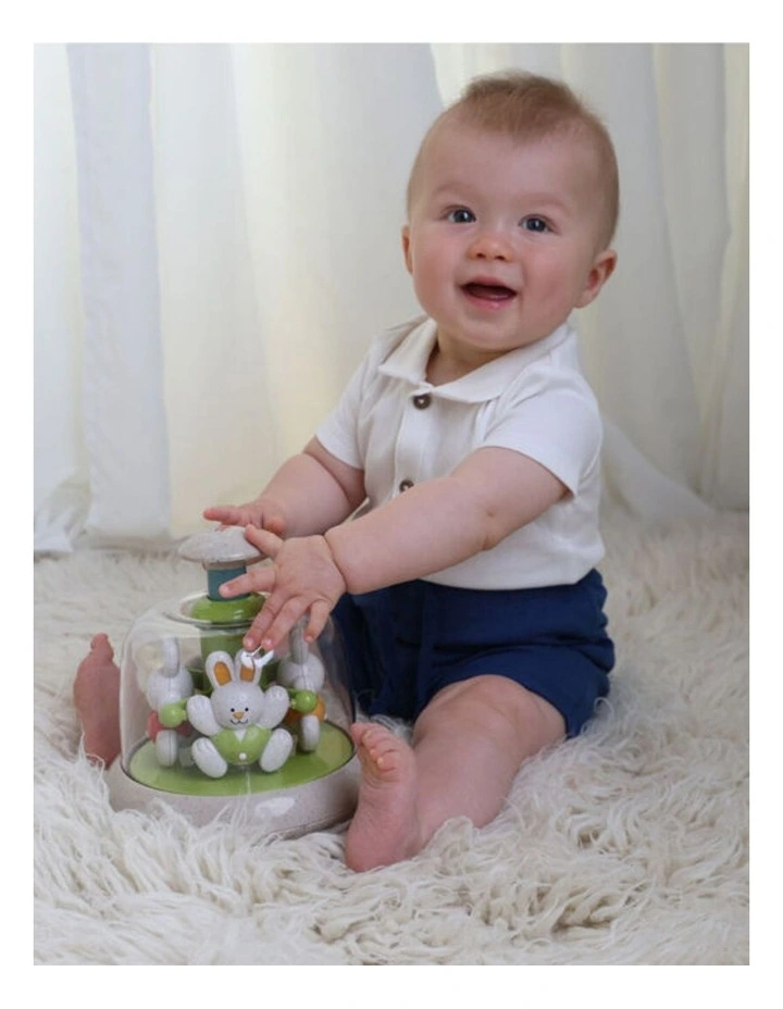 Tolo Toys Rabbit Carousel Interactive Baby Toddler Toy Bio-Plastic Multicol image 5