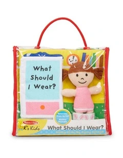 Melissa & Doug What Should I Wear Interactive Dress-Up Cloth Book Kids Toy
