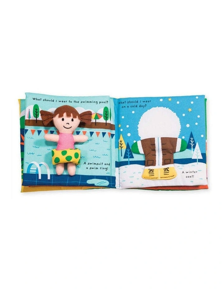 Melissa & Doug What Should I Wear Interactive Dress-Up Cloth Book Kids Toy image 4