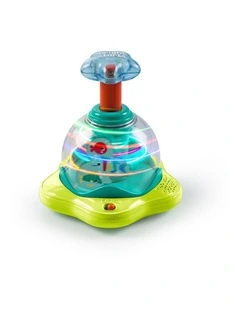 Bright Starts Press & Glow Spinner Interactive Baby Toy With Lights Sounds