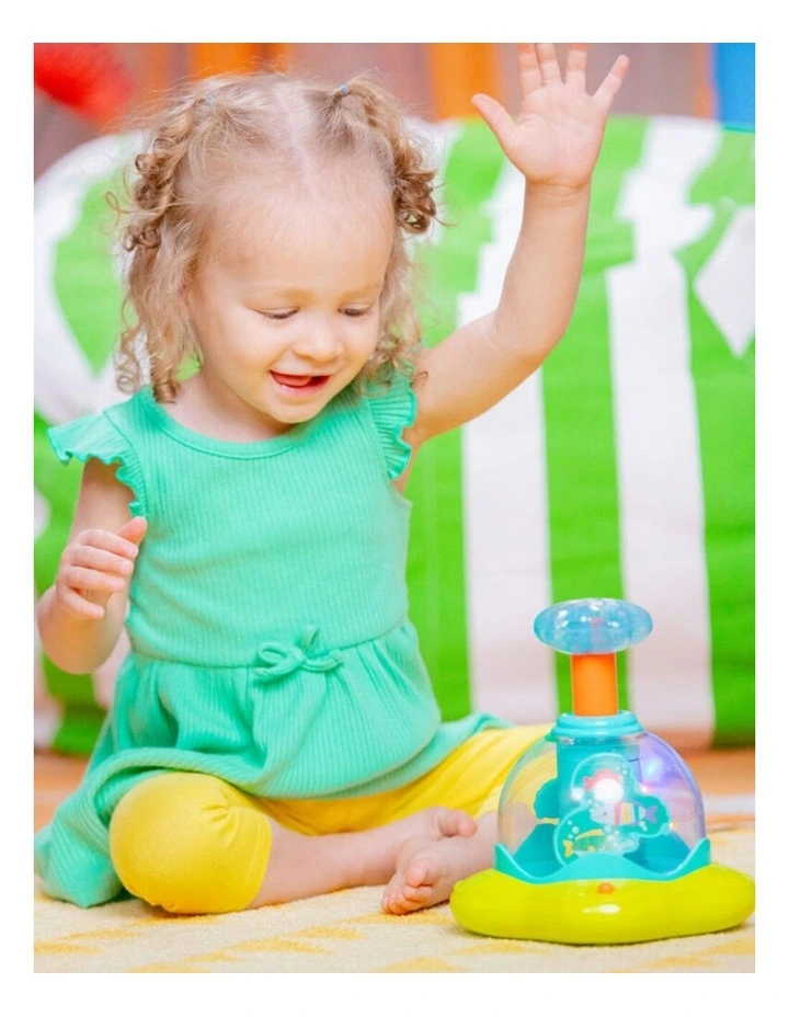 Bright Starts Press & Glow Spinner Interactive Baby Toy With Lights Sounds image 5