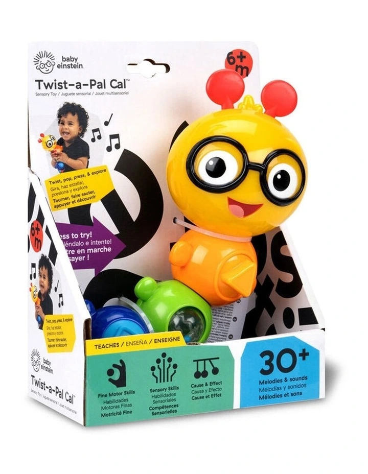 Baby Einstein Twist-a-Pal Cal Sensory Toy With Lights Sounds 6m image 2