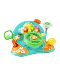 Bright Starts Lights & Colors Driver Steering Wheel Interactive Baby Toy 6m