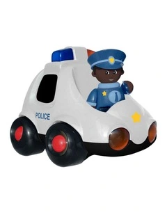Tolo Toys First Friends Police Car Interactive Baby Toy Black White Bio-Pl