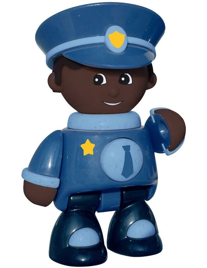Tolo Toys First Friends Police Car Interactive Baby Toy Black White Bio-Pl image 3