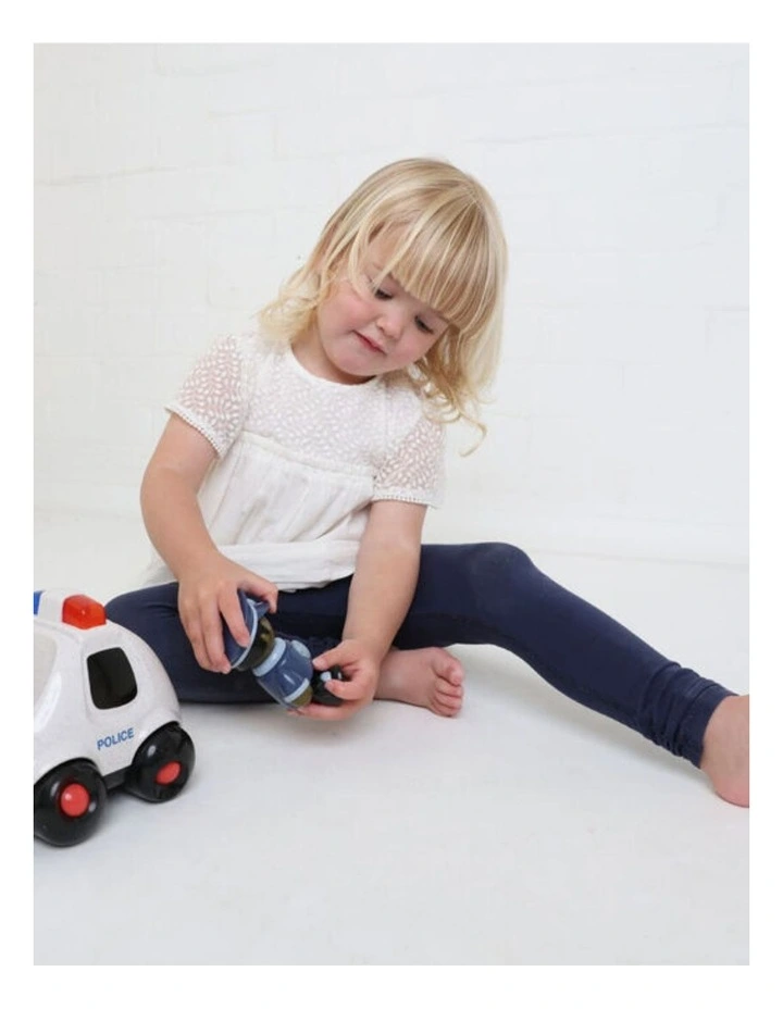 Tolo Toys First Friends Police Car Interactive Baby Toy Black White Bio-Pl image 4