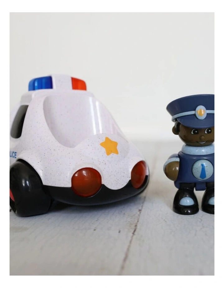 Tolo Toys First Friends Police Car Interactive Baby Toy Black White Bio-Pl image 5