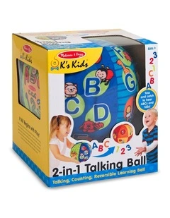 Melissa & Doug 2 in 1 Talking Ball Interactive ABCs And Counting Kids 6m