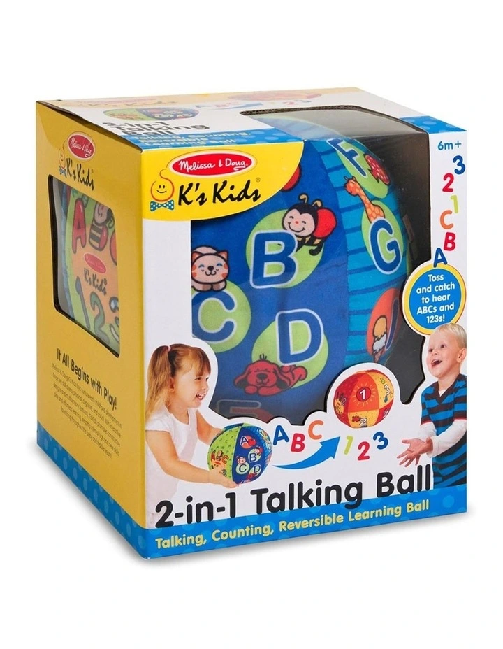 Melissa & Doug 2 in 1 Talking Ball Interactive ABCs And Counting Kids 6m image 1