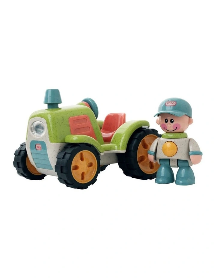 Tolo Toys First Friends Tractor & Farmer Interactive Baby Toy Bio-Plastic image 2